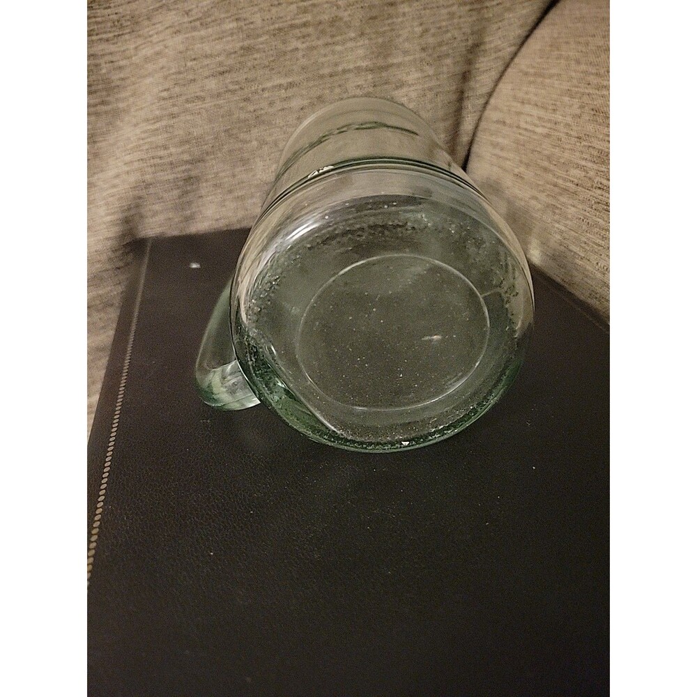 Vintage COCA-COLA COKE Green Glass STEIN MUG With Handle